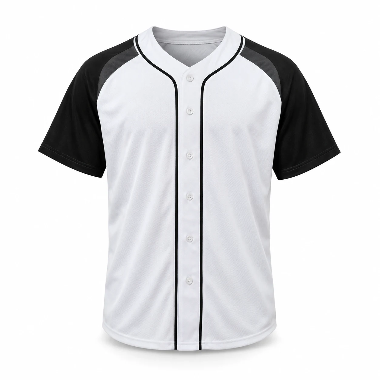 Button-front baseball jersey